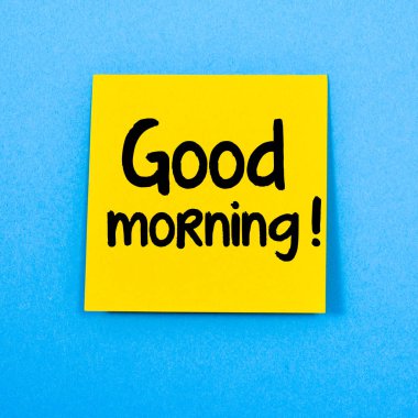 Günaydın ile boş Not.