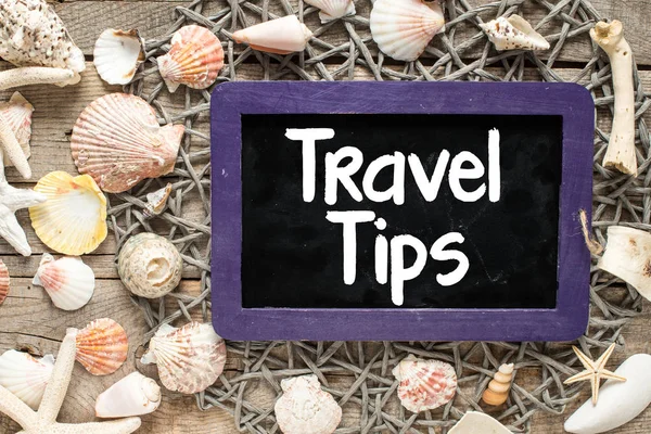 Travel tips  text on  frame — Stock Photo, Image