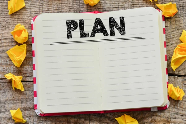 Writing an action plan — Stock Photo, Image