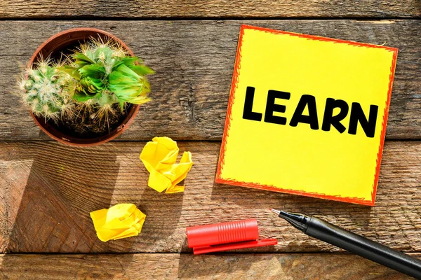 Notes about learn — Stock Photo, Image