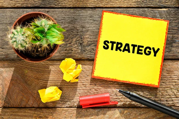 Notas sobre estrategia — Foto de Stock