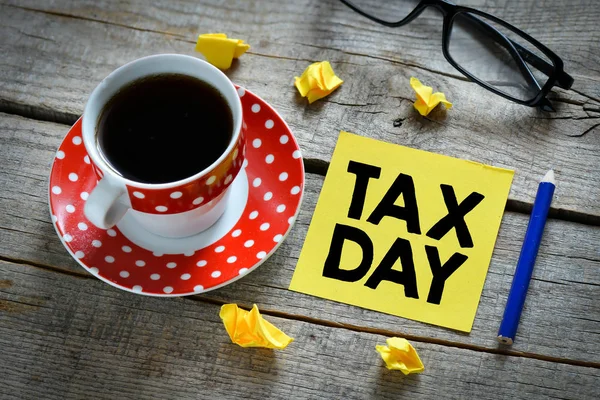 Tax day words — Stock Photo, Image