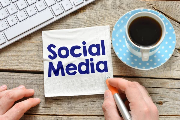 Concetto di social media — Foto Stock