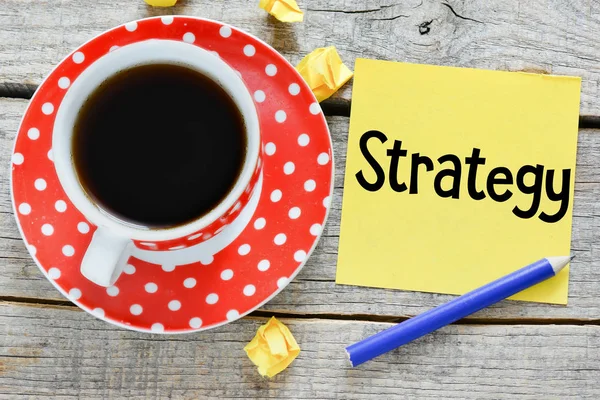 Notas sobre estrategia — Foto de Stock