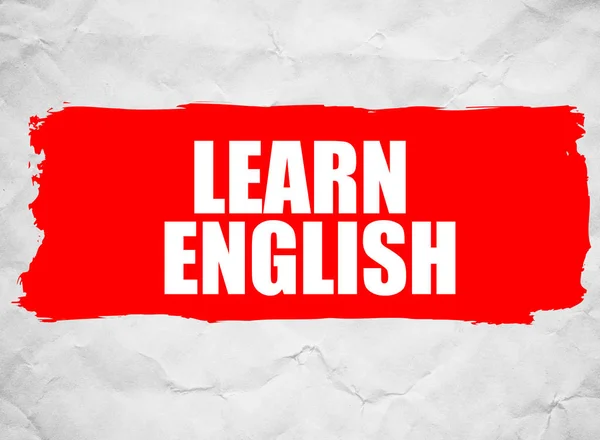 educational  inscription  Learn English