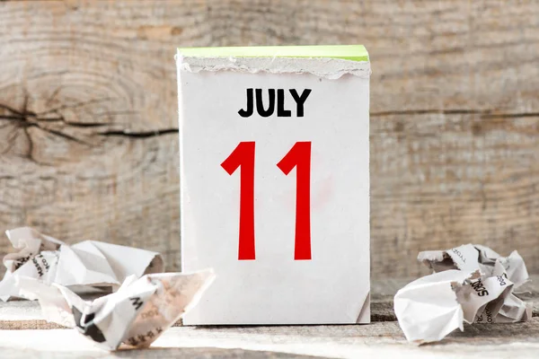 11 of July calendar