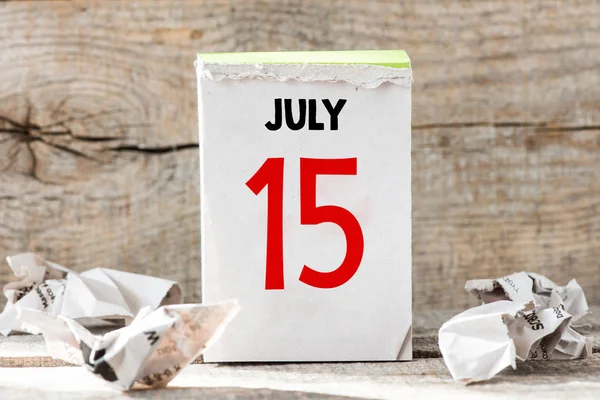 15 of July calendar