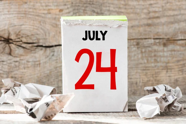 24 of July calendar
