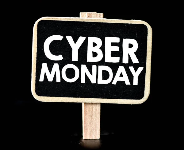 Cyber Monday Zeichen Einkaufsrabatt — Stockfoto
