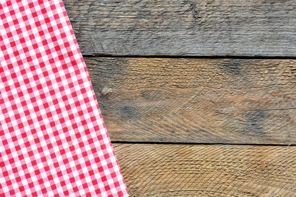 Striped red and white napkin — Stock Photo, Image