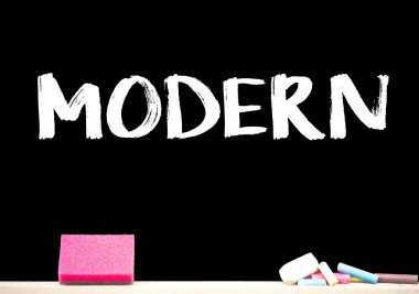 Word yazı tahtası üzerinde yazma modern 