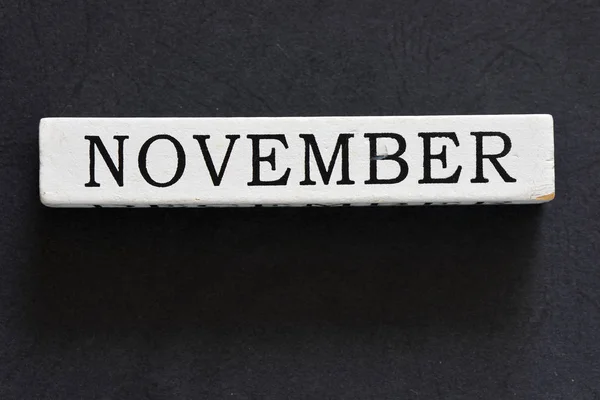 November Witte Stuk Krijt — Stockfoto