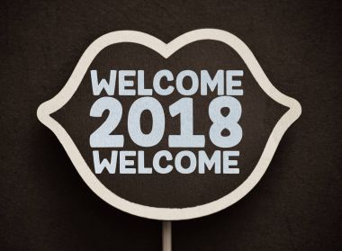 hoş geldiniz 2018 dudak şekli panosunda oturum 