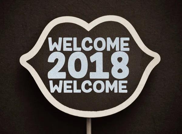 hoş geldiniz 2018 dudak şekli panosunda oturum 