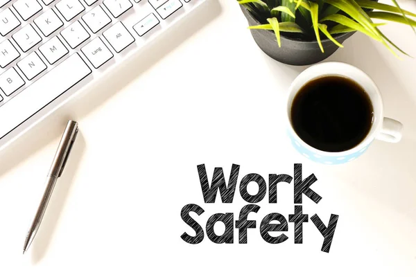 Work Safety Working Place Top View — Stock Photo, Image