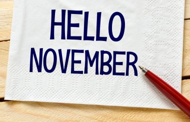 hello november sign