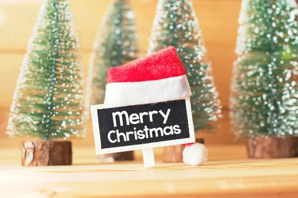 Merry christmas  on blackboard — Stock Photo, Image