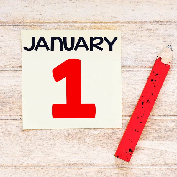 17. Januar im Kalender — Stockfoto