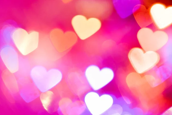 Valentines background / Abstract hearts bokeh as background Valentine day background