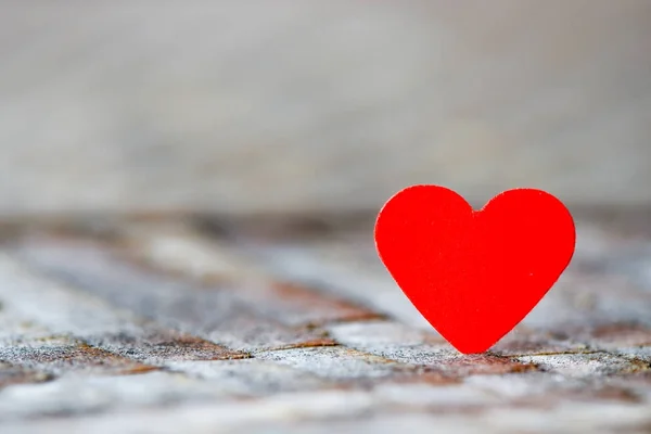 Corazón Sobre Fondo Claro Fondo Estilo Del Día San Valentín — Foto de Stock