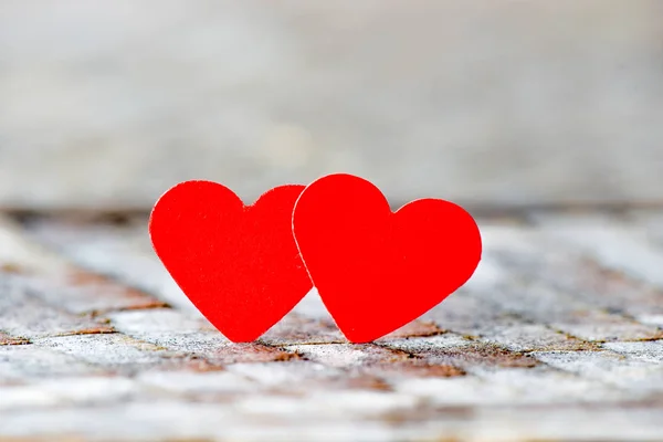 Hearts Light Background Background Style Valentine Day — Stock Photo, Image