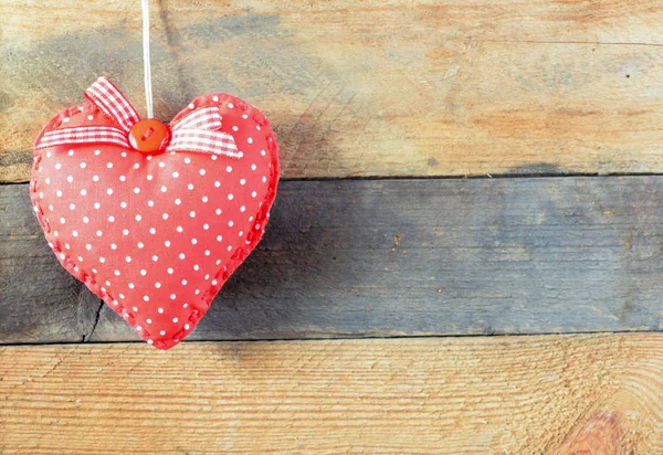 Hart Een Houten Achtergrond Achtergrond Stijl Van Valentijnsdag Hart Een — Stockfoto