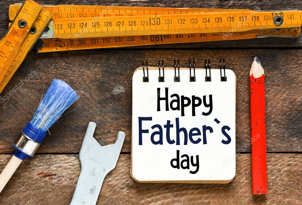 Happy fathers day greeting card