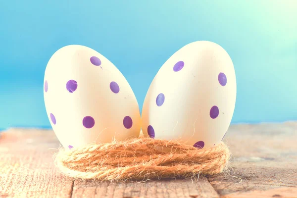 復活祭の卵 イースター概念の背景 — ストック写真