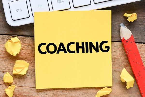 Coaching Coaching Sticker Concept — Stock Photo, Image
