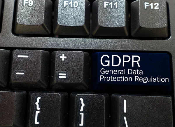 Reglamento General Protección Datos Rgpd Botón Del Teclado —  Fotos de Stock