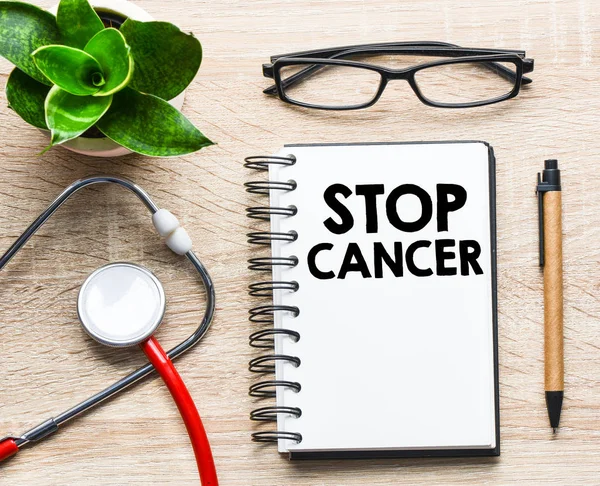 Stop Cancer Inscription Medicine Concept — Stock Photo, Image