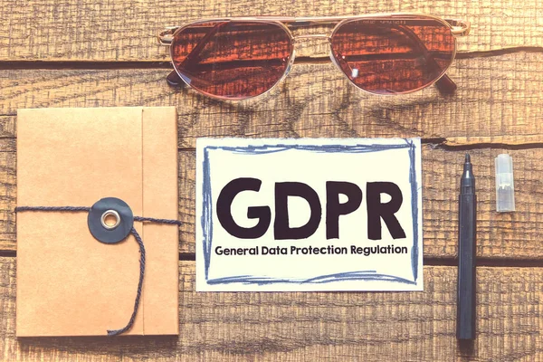 Gdpr Concepto Texto Del Reglamento General Protección Datos —  Fotos de Stock