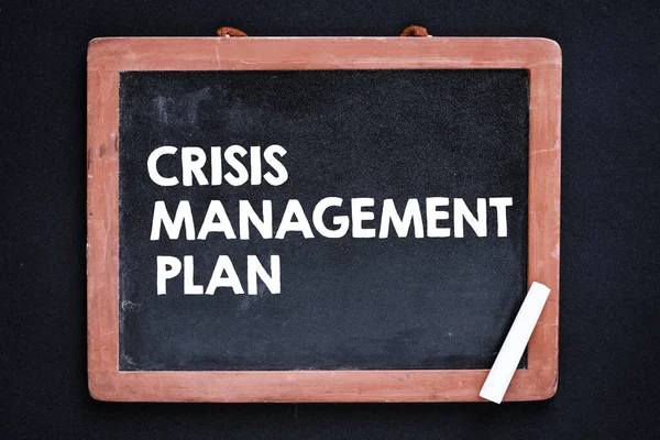 Crisis Management Plan business text concept