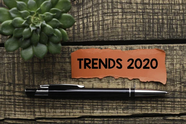 Trends 2020 Business Text Concept — Stock fotografie