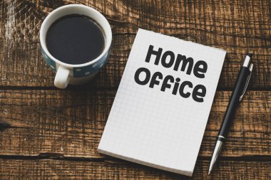 İç İşleri Bakanlığı 'nın not defterine yazılan harfleri. İş konsepti.