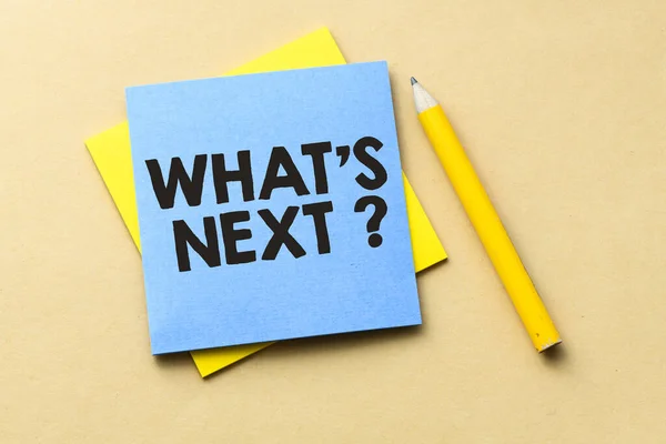 What Next Word Writing What Next Question Business Concept — Stock Photo, Image