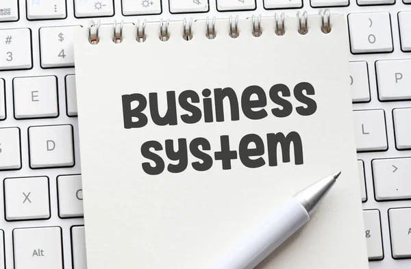 Business System Word Writing Text Business System Business Concept — Stock Photo, Image
