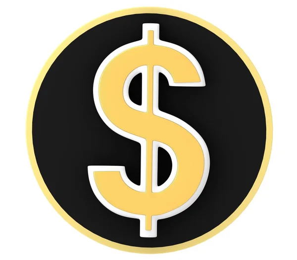 Символ грошової одиниці долар — стокове фото