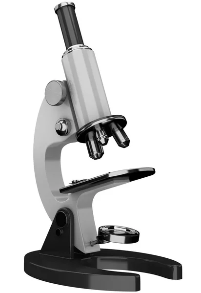 3 d レトロ ビンテージ顕微鏡 — ストック写真