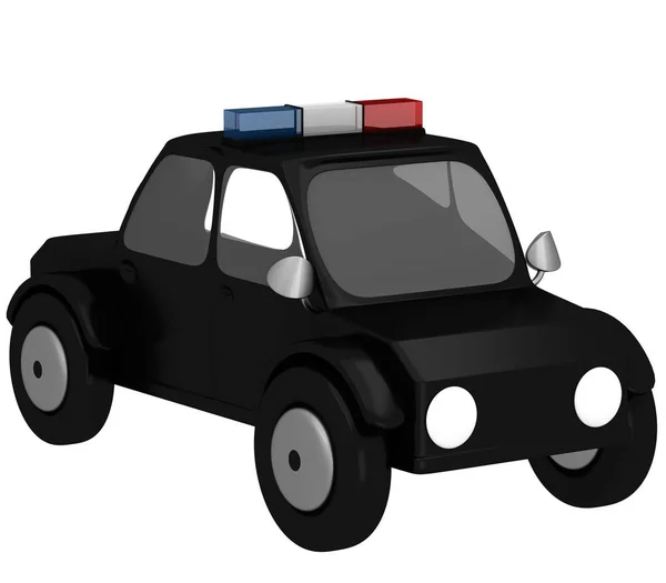3D samochód policyjny — Zdjęcie stockowe
