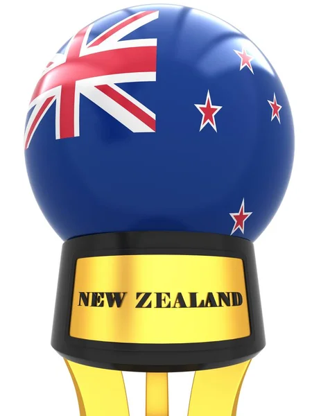 3D-vlag van Nieuw-Zeeland — Stockfoto