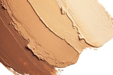Makyaj mat gizleyici temel bb-cream toz krem krem beyaz izole arkaplan