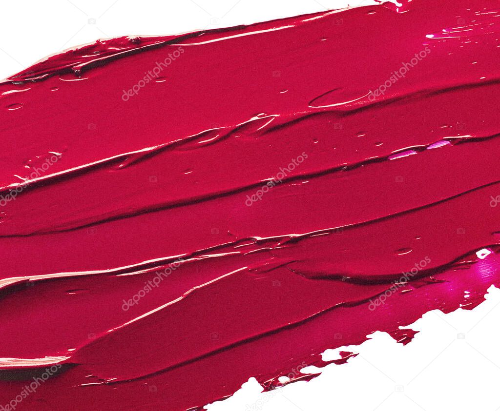 Lipstick vine dark red color smudge texture swatch background 