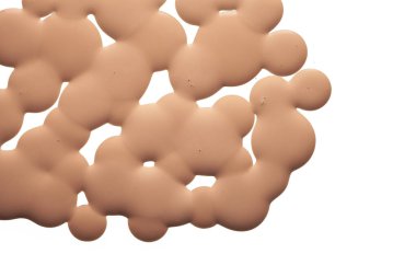 Sıvı makyaj temeli florür dokusunun boru damlaları