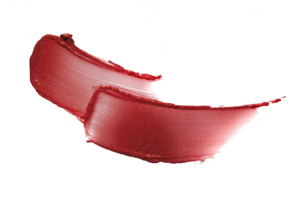 Lipstick Wijnstok Donker Rode Kleur Vlek Textuur Staal Achtergrond — Stockfoto