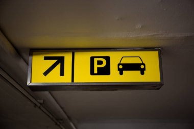 Park ışık işareti sarı, kutusunu tavan ışık