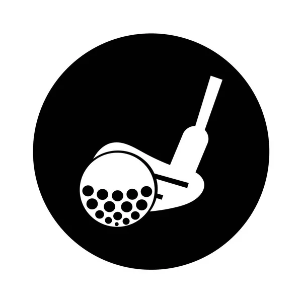 ゴルフ シンプルなアイコン — ストックベクタ