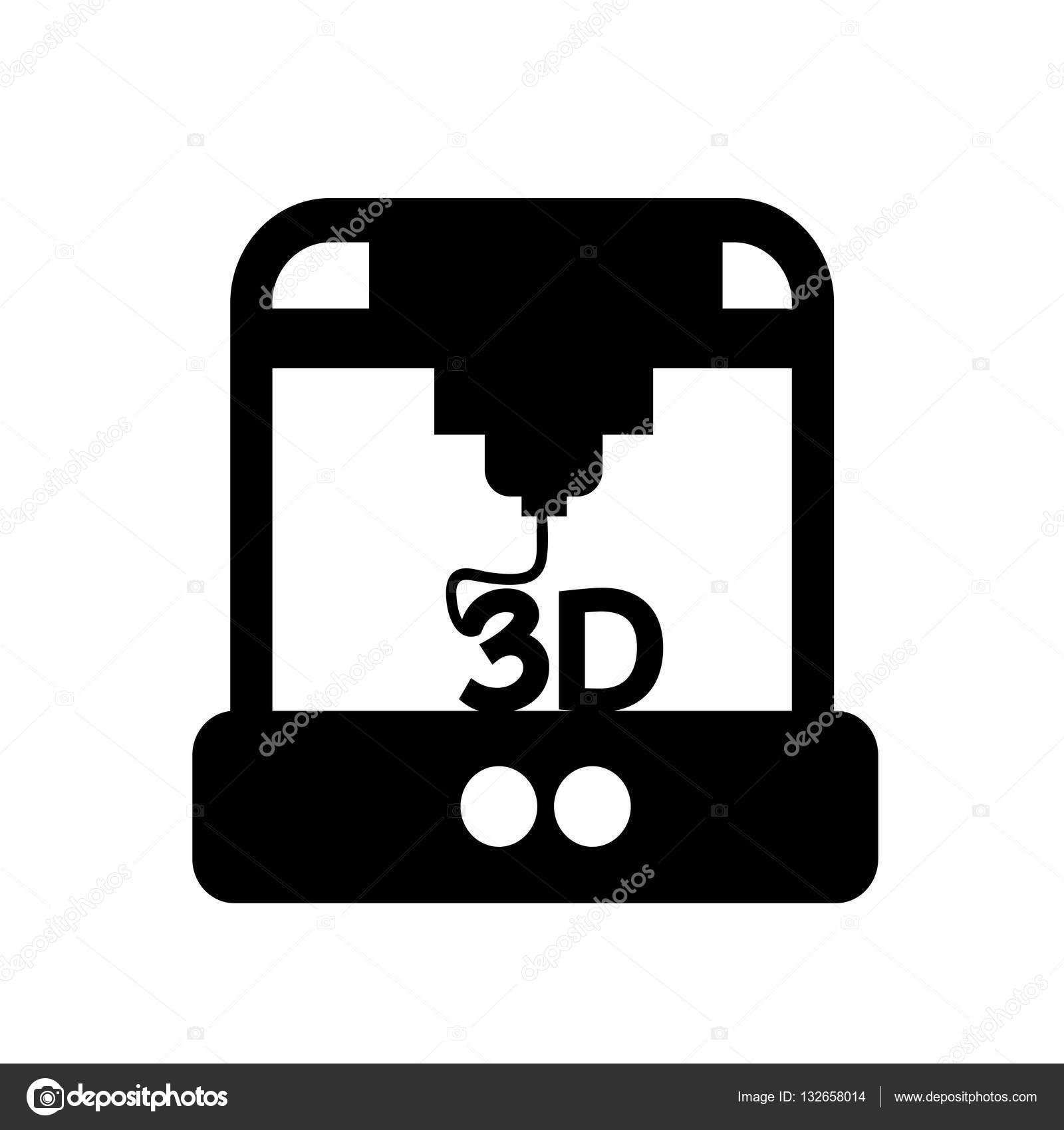Download 3D printing icon — Stock Vector © porjai #132658014