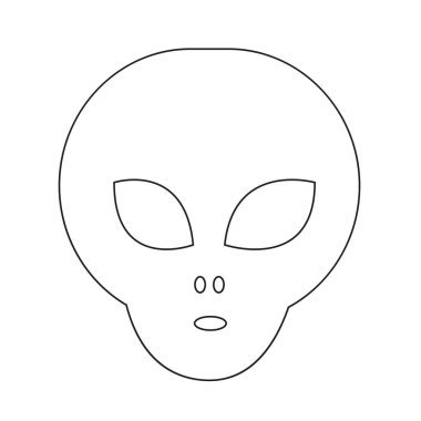 futuristik yabancı simgesi