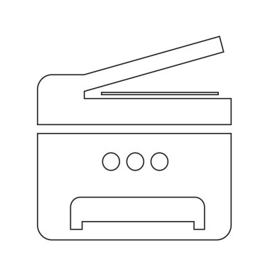 Çok işlevli yazıcı simgesini